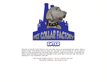 Tablet Screenshot of petcollarfactory.com